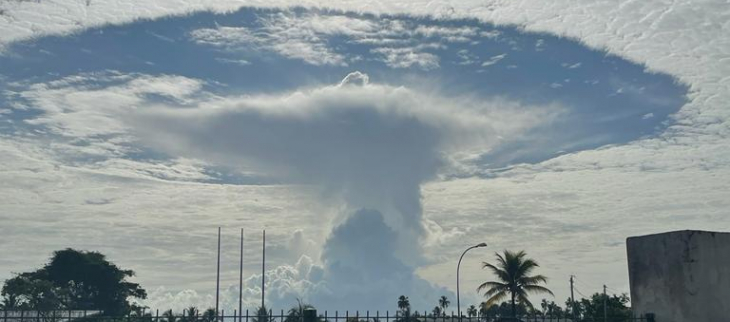 Nuage observé depuis Cayenne