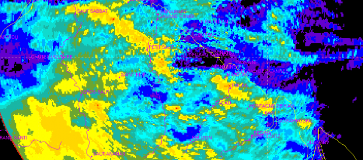 Cumul de précipitations relevées sur la journée du mercredi 5 novembre
